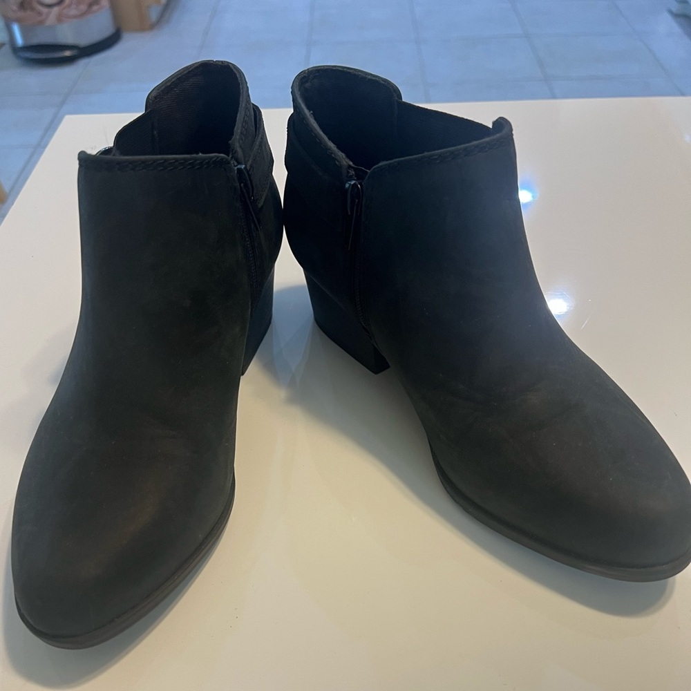 Clarks Black Ankle Booties